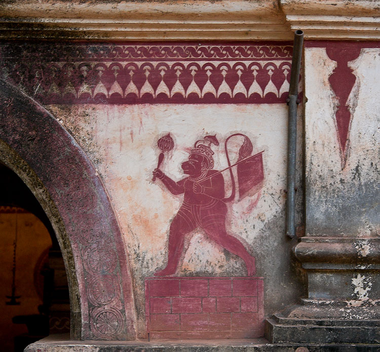 Kaavi Art at Hanuman Temple in Advalpal