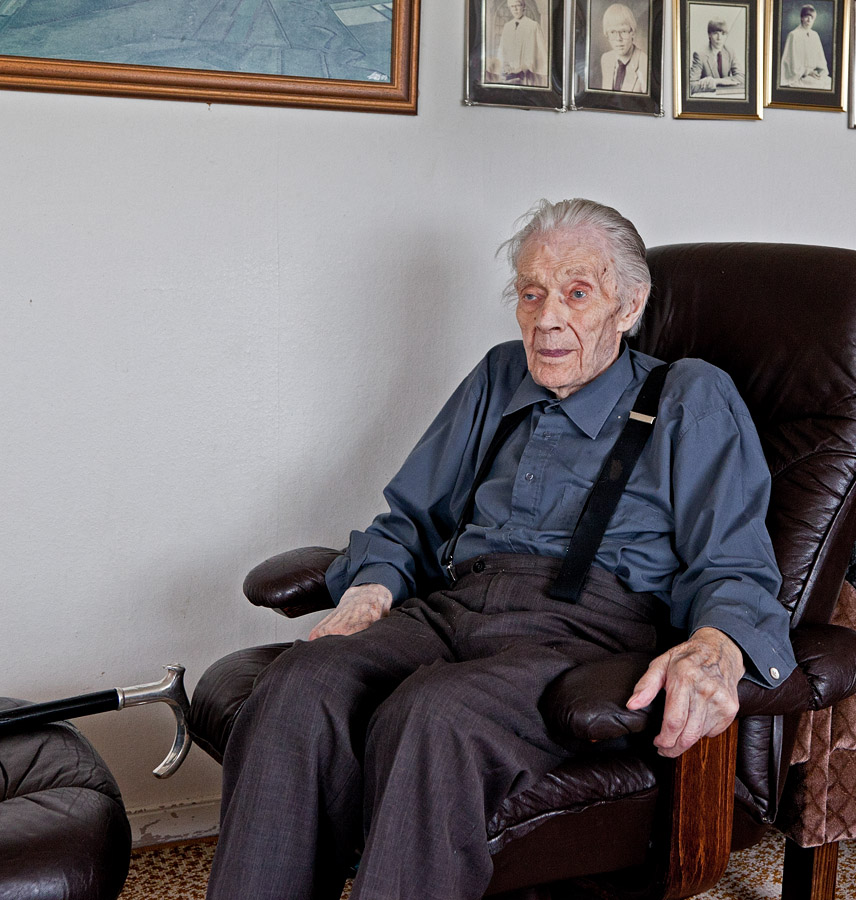 Ólafur Pétursson at his home in Giljur, south Iceland