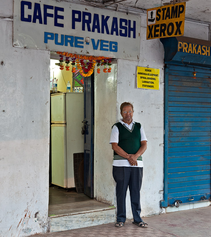 Prakash Sakhalkar, proprietor of Café Prakash