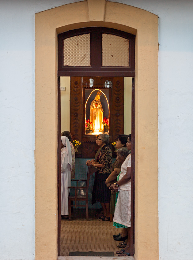Morning mass, São Tome chapel