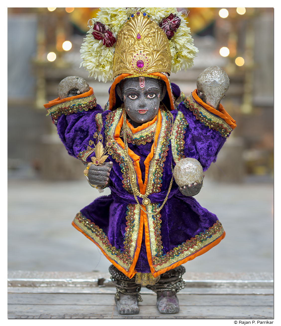 Utsav murthy of Krishna at Mashel temple, Goa
