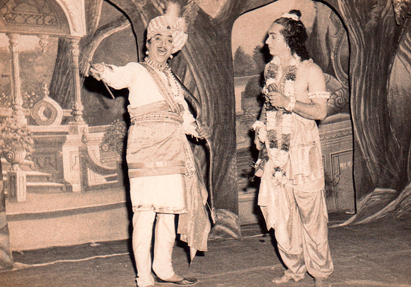 Playing 'Arjuna' in the Marathi musical Saubhadra