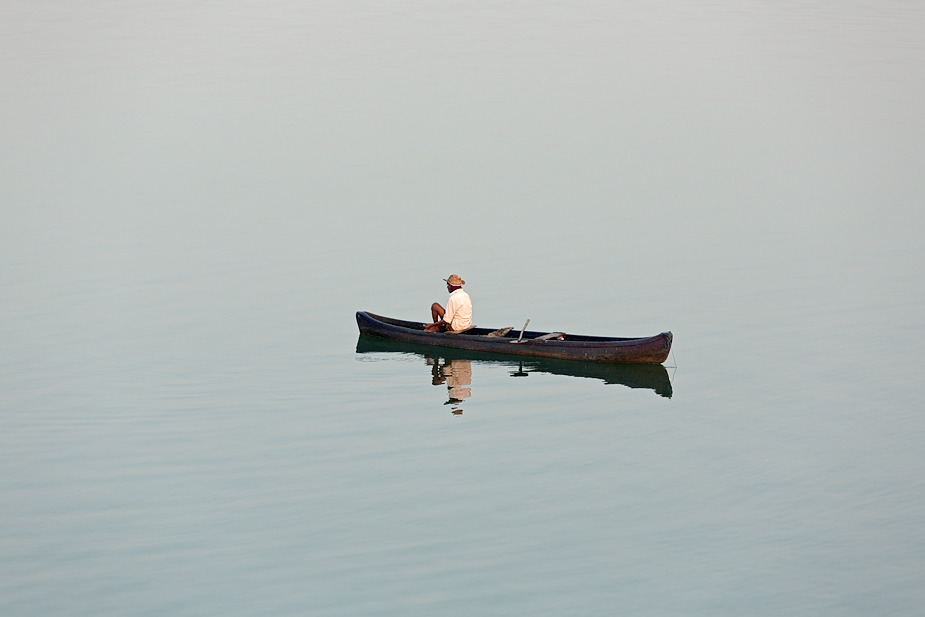 Fisherman on Chapora River, Siolim