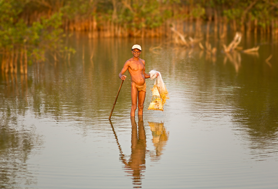 Rama Phondekar of Divar with his catch