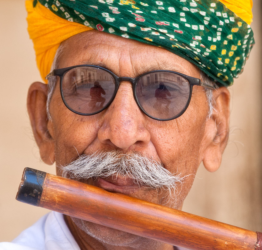 Flautist at t Mehrangarh Jodhpur