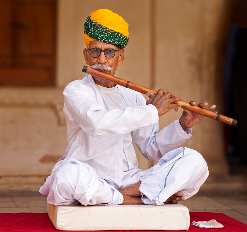 Flautist at Mehrangarh Jodhpur