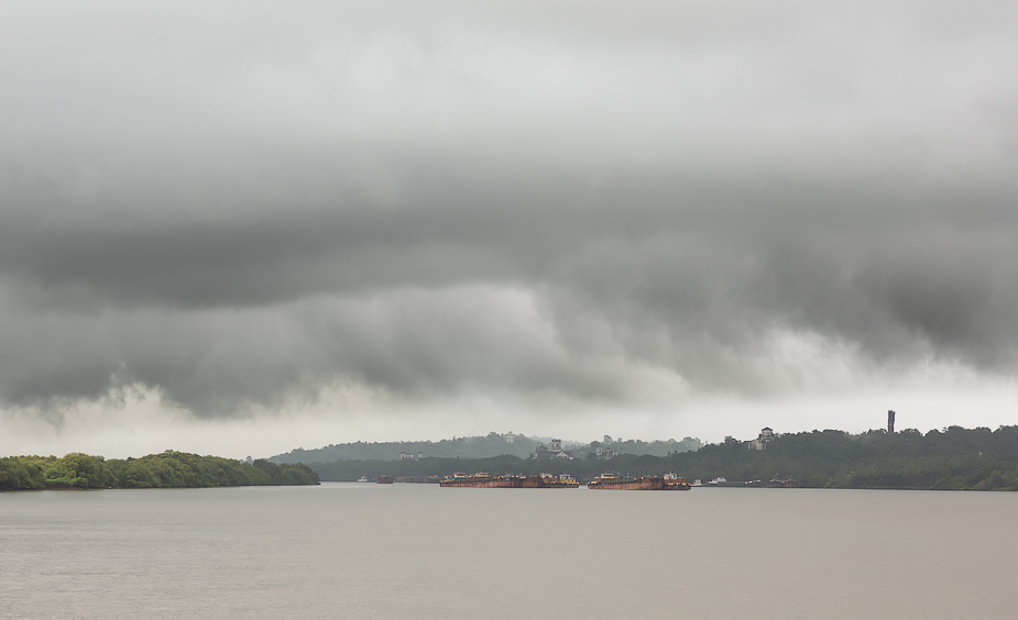 Storm over River Mandovi, Goa