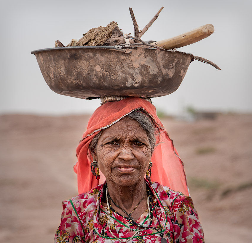 Worker in Khichan, Rajasthan