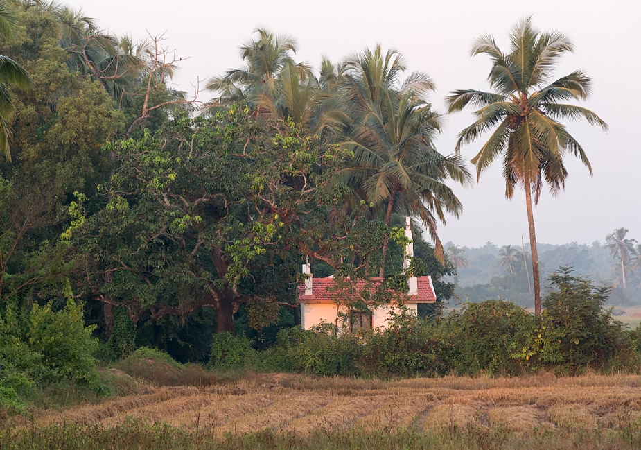 Chapel in Saligao, Goa, first light