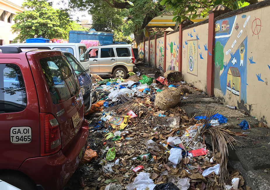 Garbage in Panjim, Goa