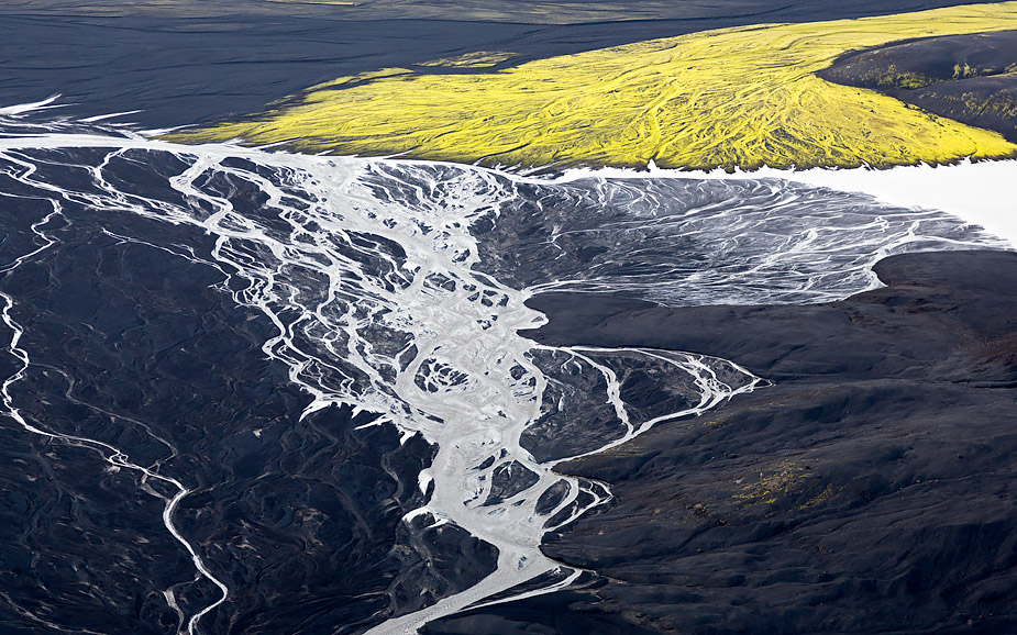 Glacial river, Highlands of Iceland