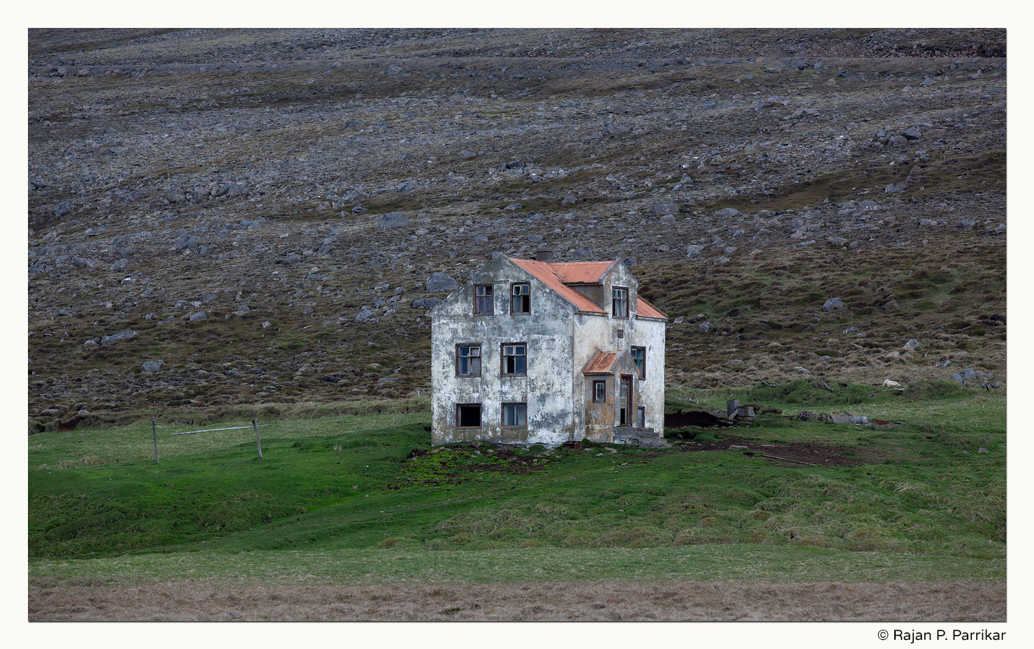 Abandoned far, Heiði, Langanes, Iceland