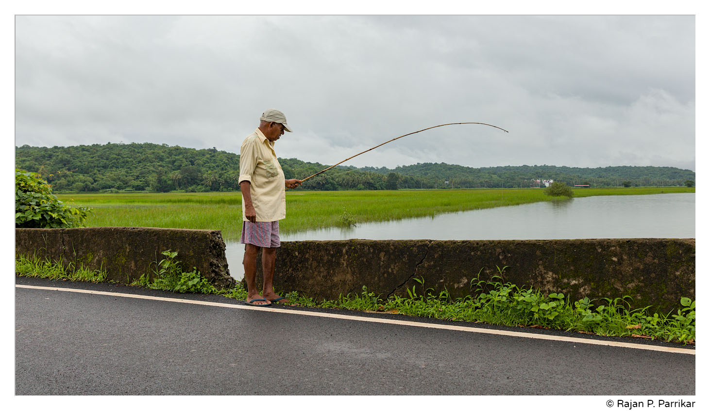 Chandramohan Naik, fishing in Paithona, Goa