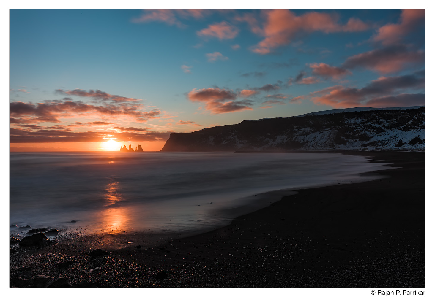 Reynisdrangar sunset, Vík, Iceland