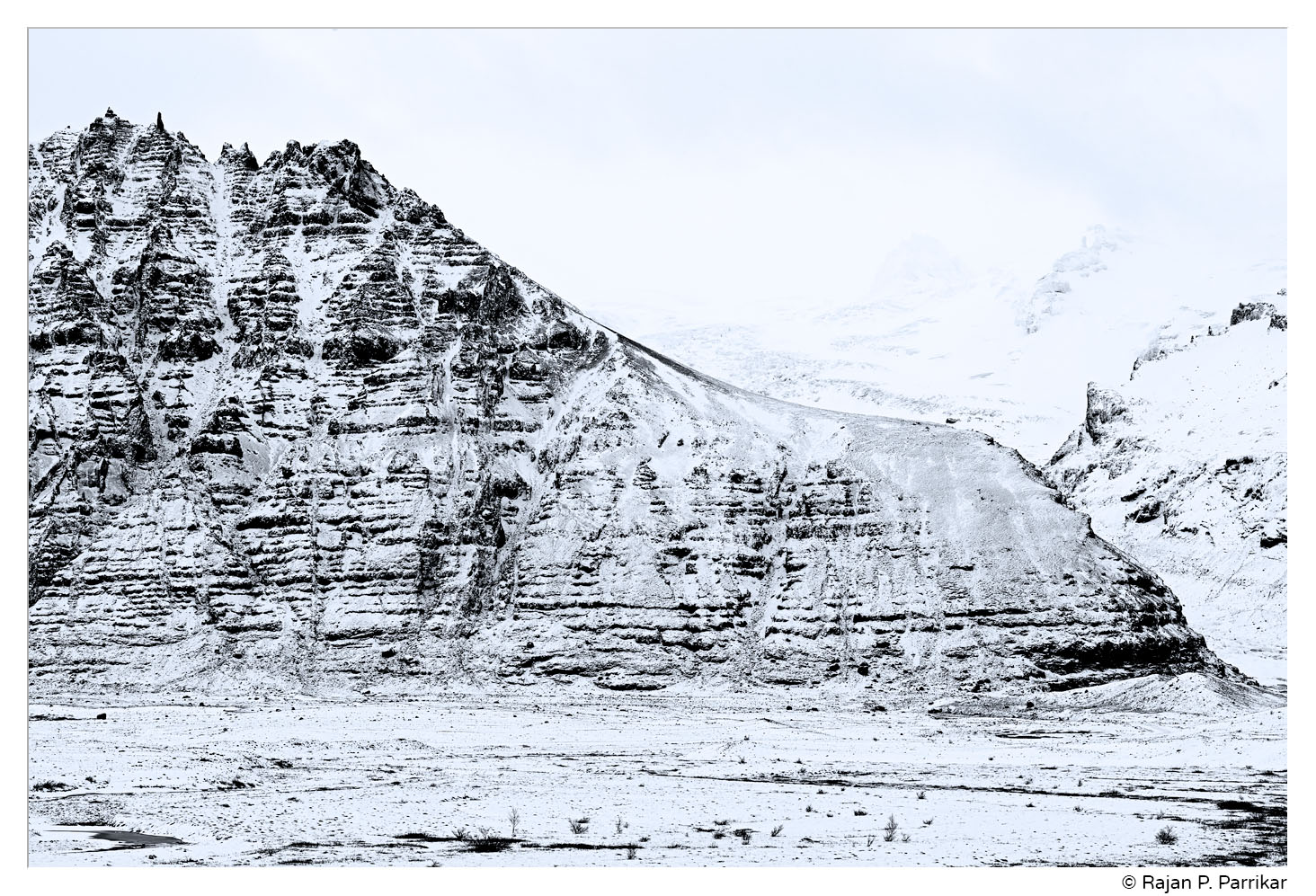 Hafrafell near Svínafellsjökull glacier, Iceland