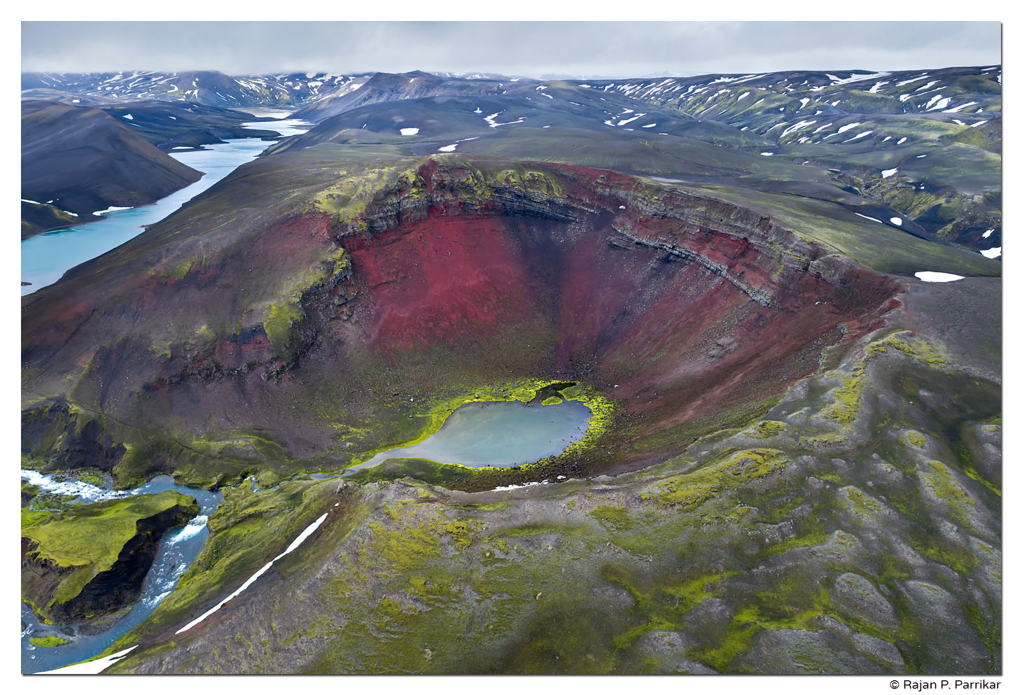 Rauðibotn, Volcanic Crater, Highlands, Iceland