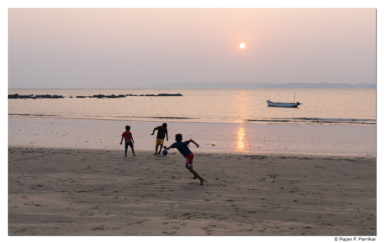Football on the beach, Siridona, Goa