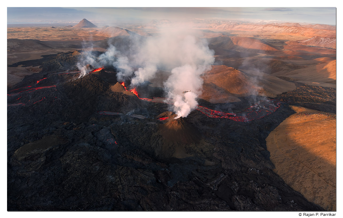 Volcanic eruption, Iceland, Reykjanes, Geldingadalir
