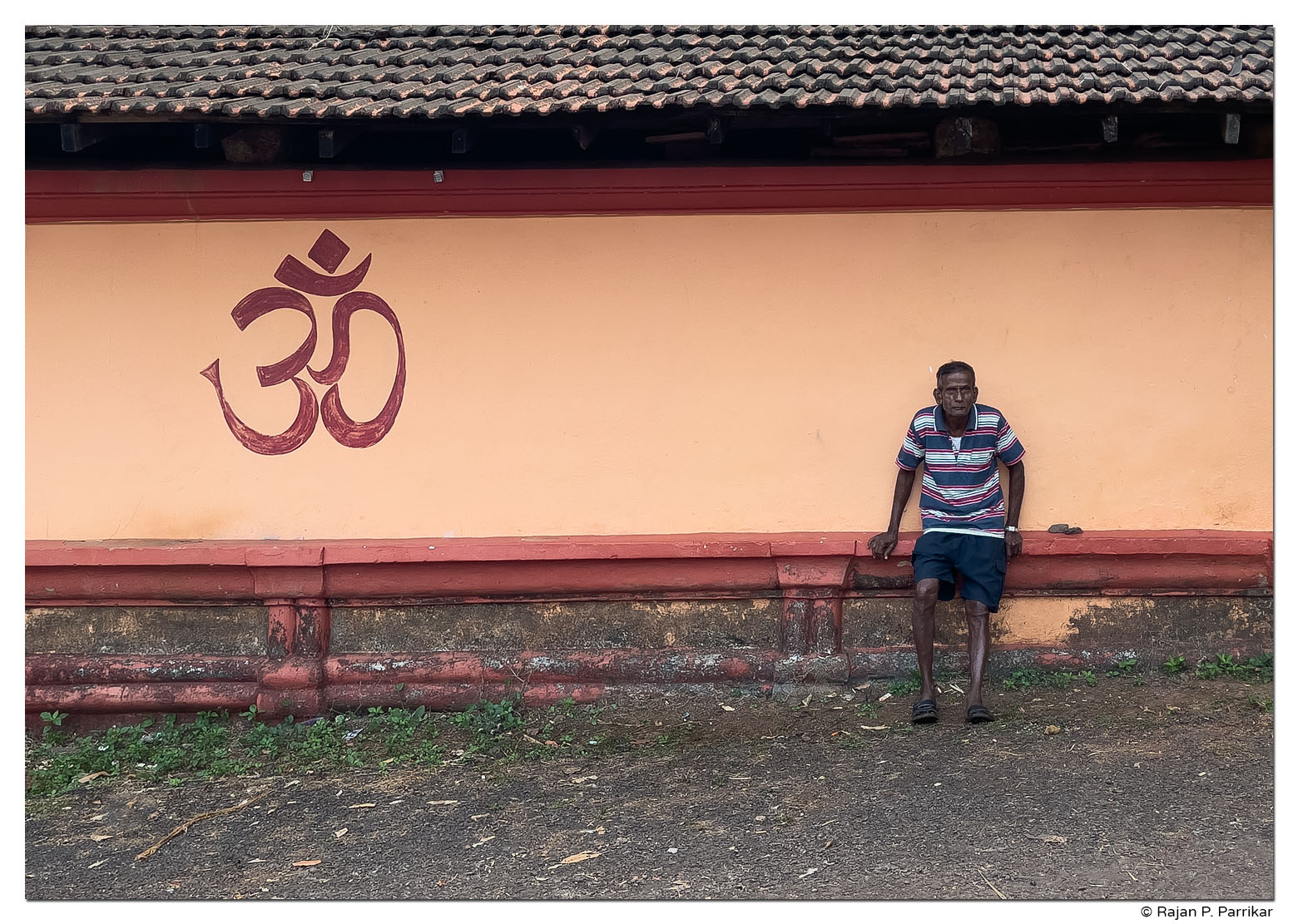Man at Narve temple, Goa