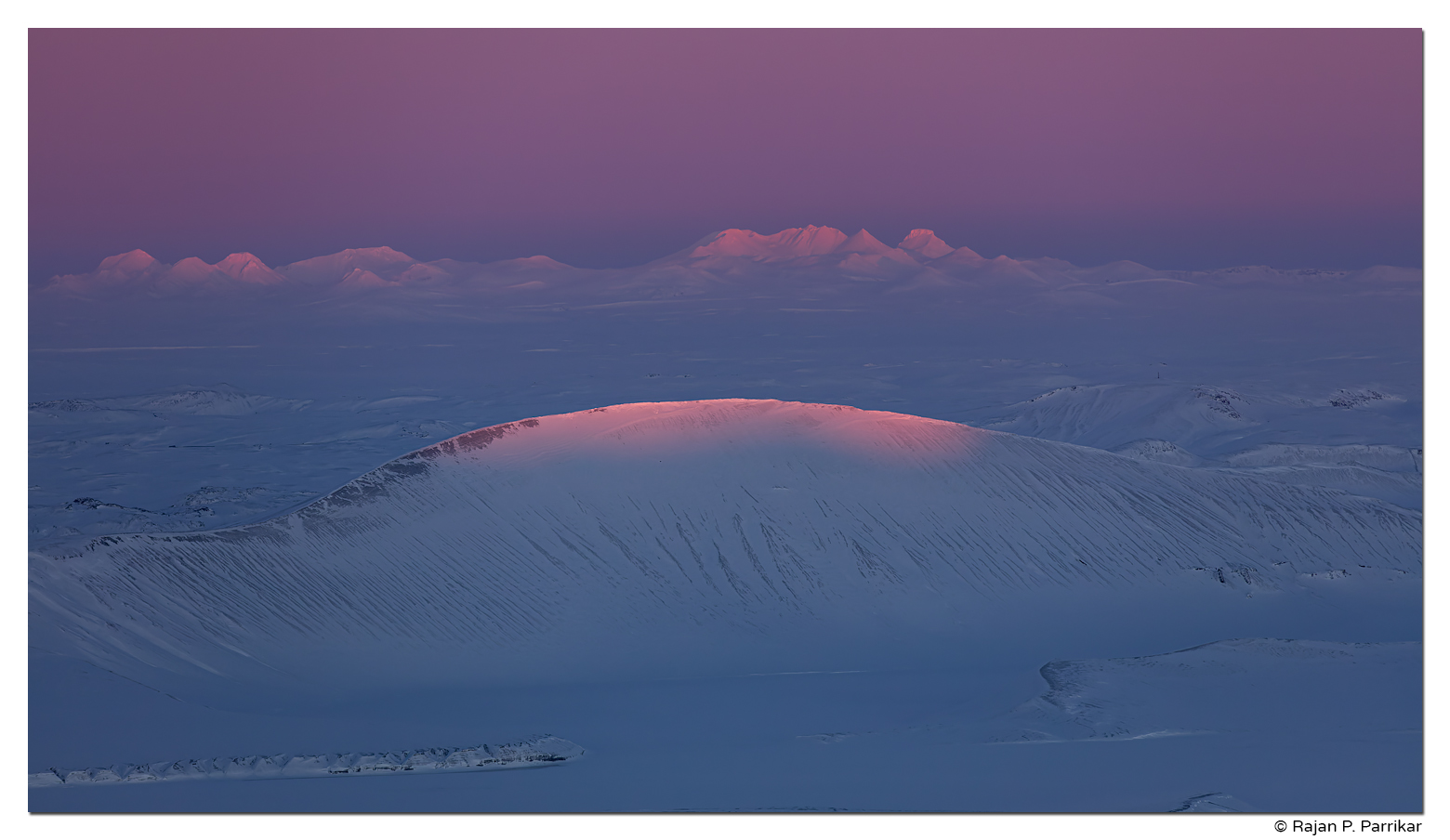 Sunrise in Highlands; Vatnaöldur; Iceland