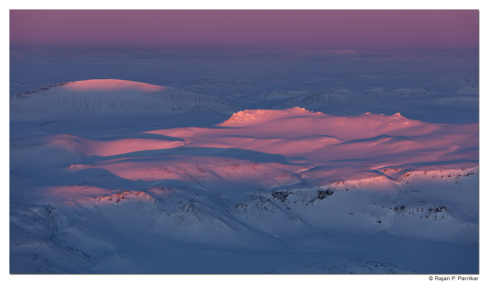 Sunrise in Highlands; Vatnaöldur; Iceland