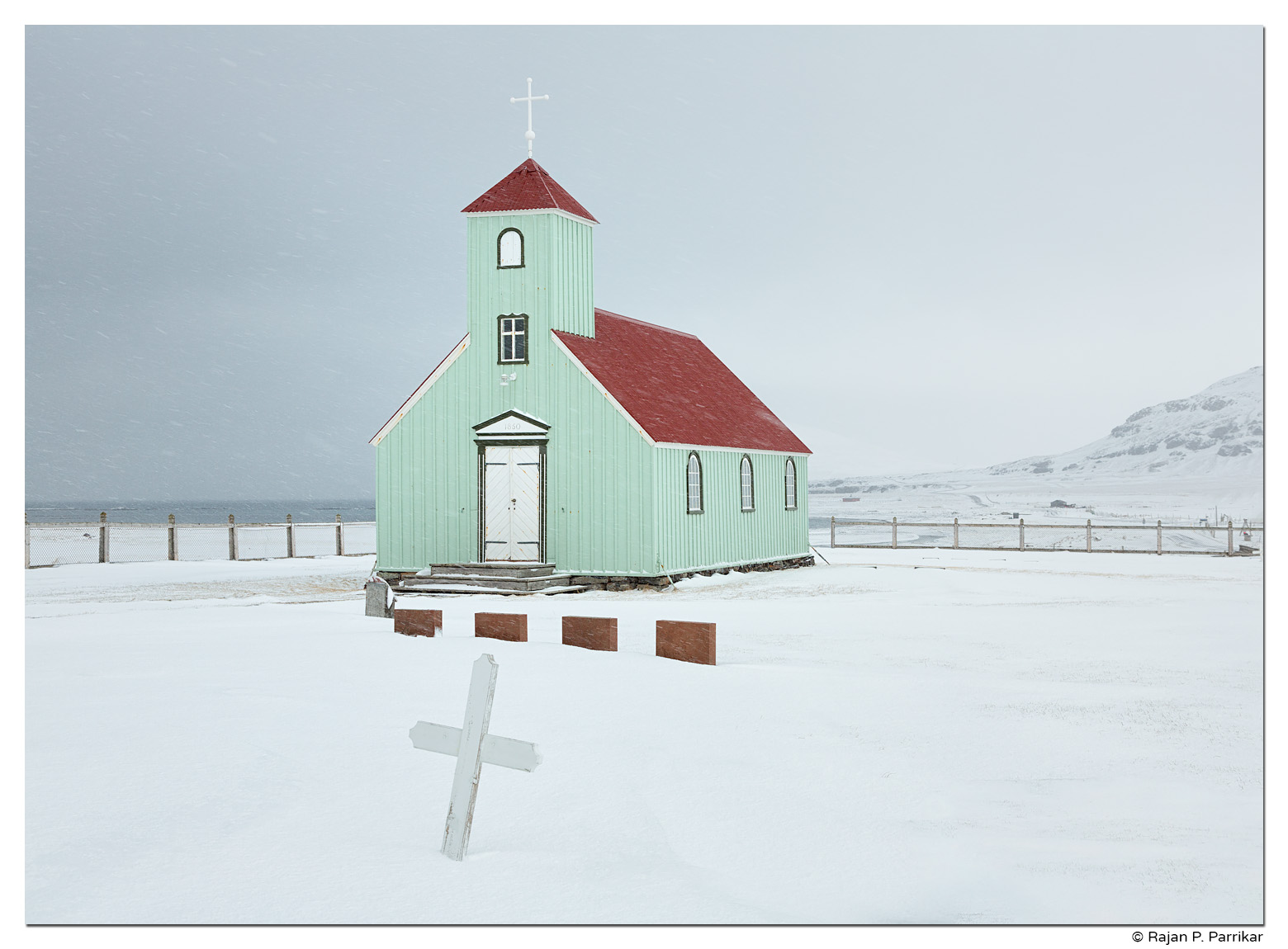 Árnes church in Trékyllisvík, Strandir, Iceland