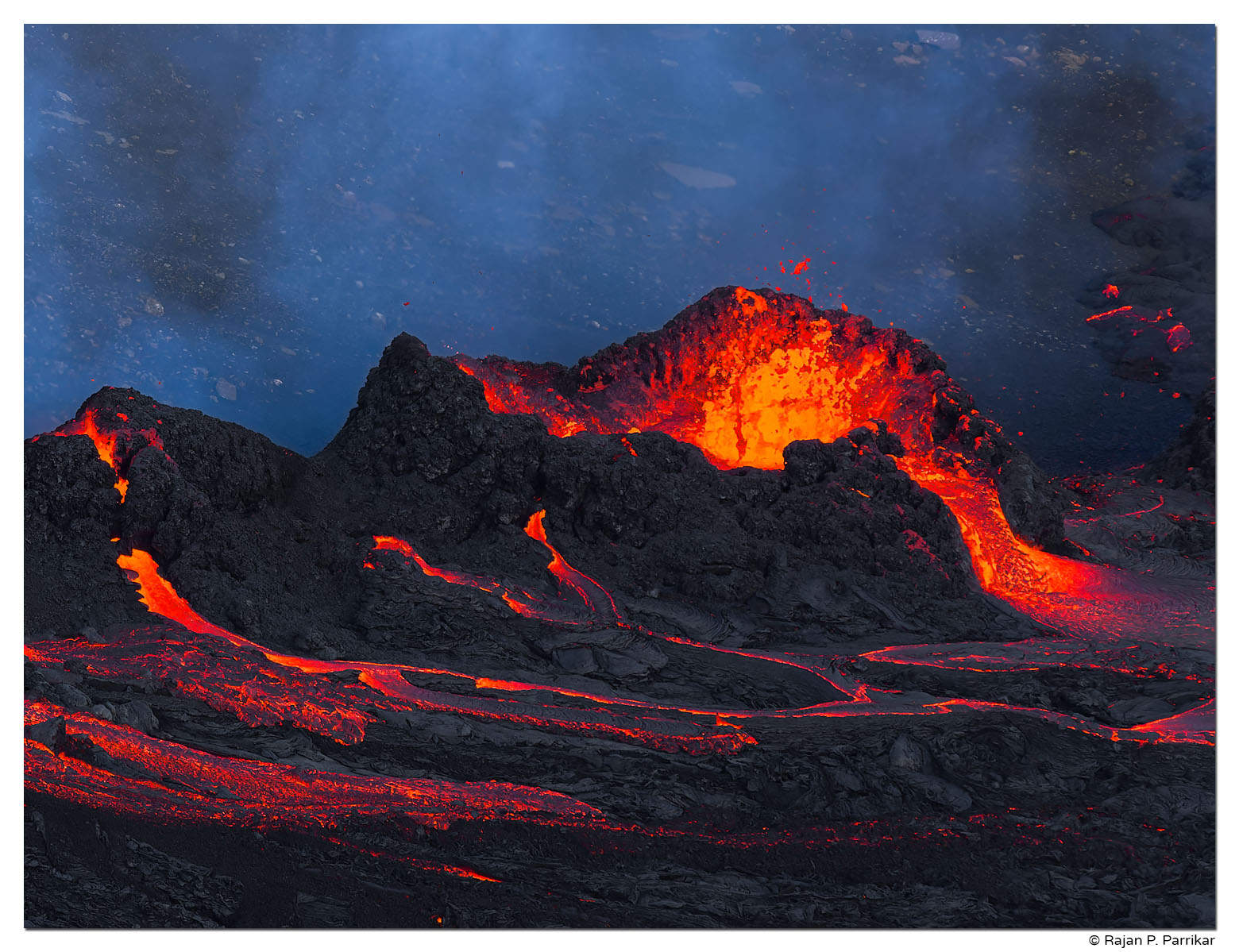 Volcanic eruption 2022 in Meradalir, Reykjanes, Iceland