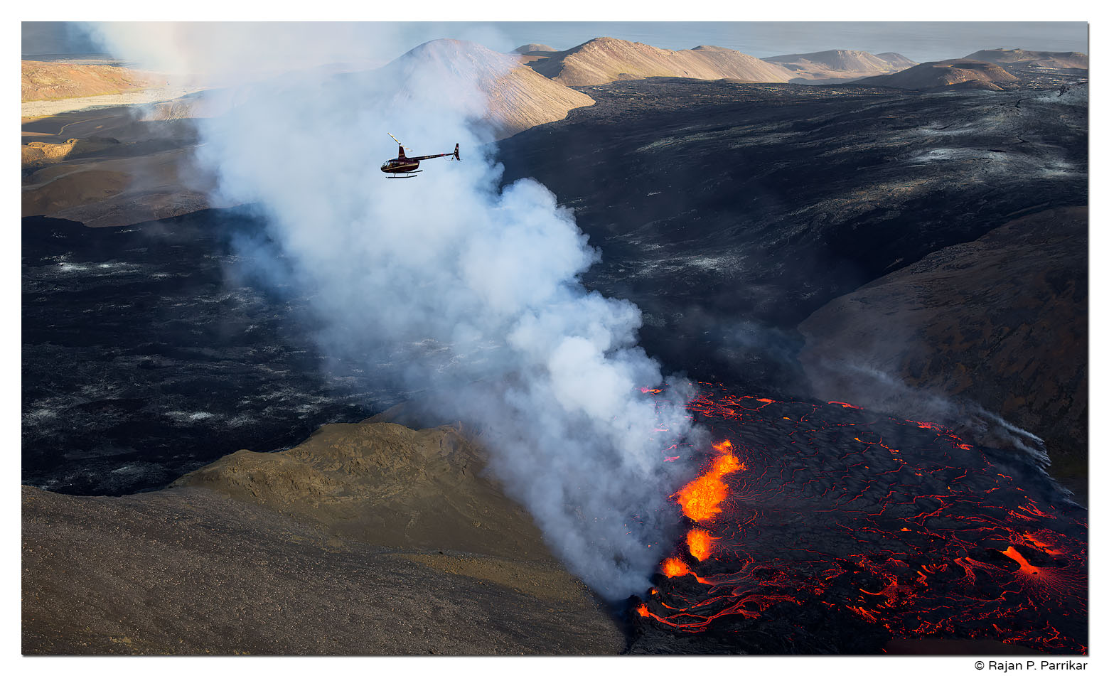Volcanic eruption 2022 in Meradalir, Reykjanes, Iceland