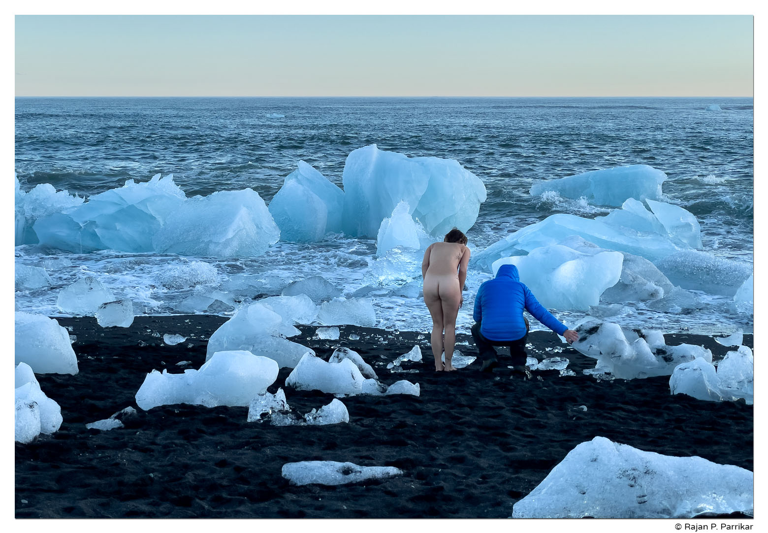 Diamond Beach, Iceland, Nude Photo Shoot
