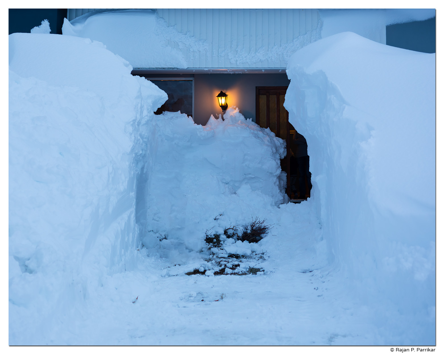 House in snow, Hofsós, Iceland