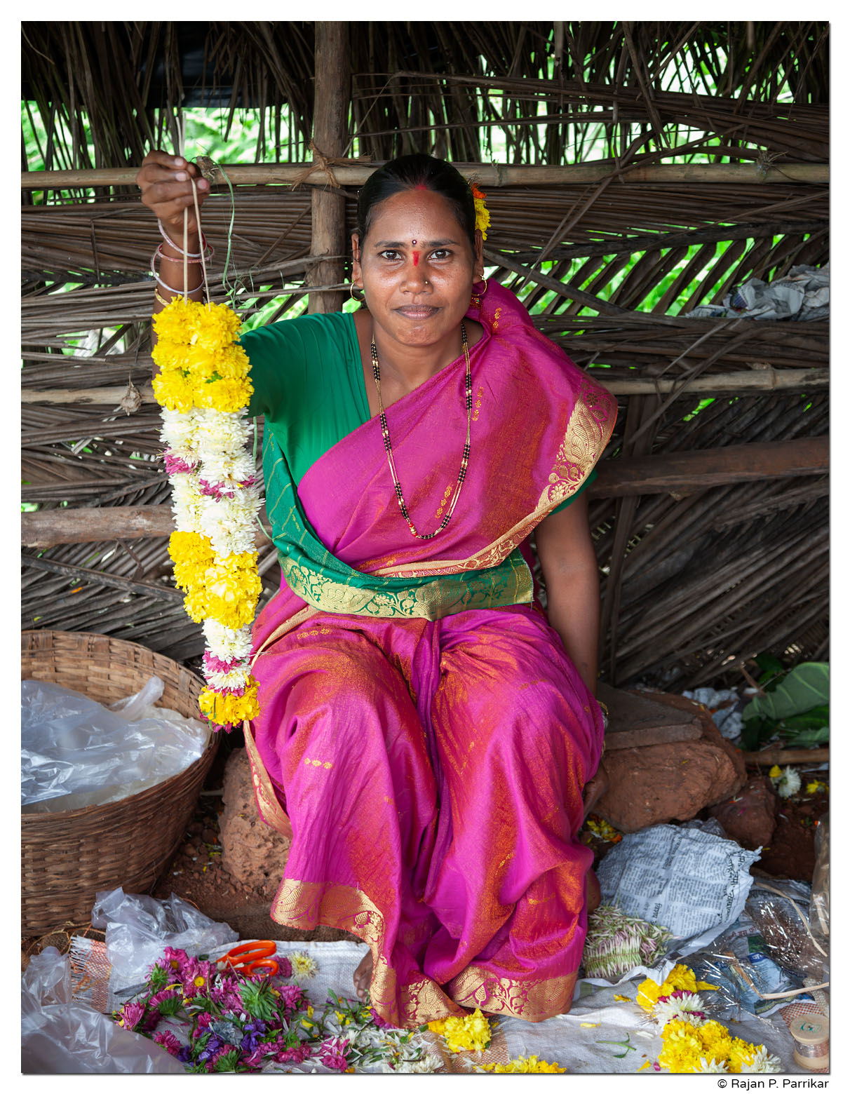 Flower seller, Banastarim, Goa