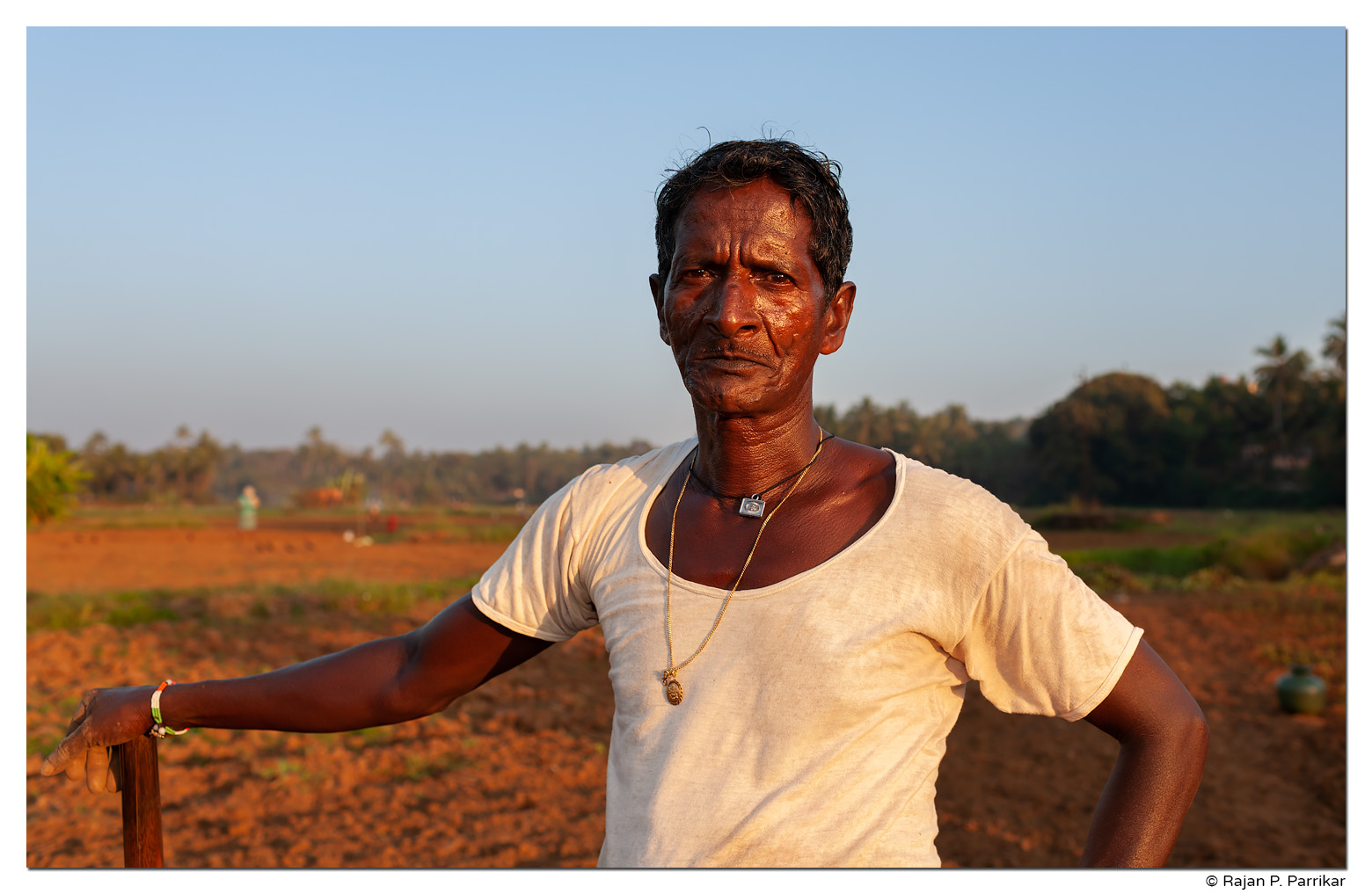 Farmer Rohidas Kuttikar at Nagale, Taleigao, Goa
