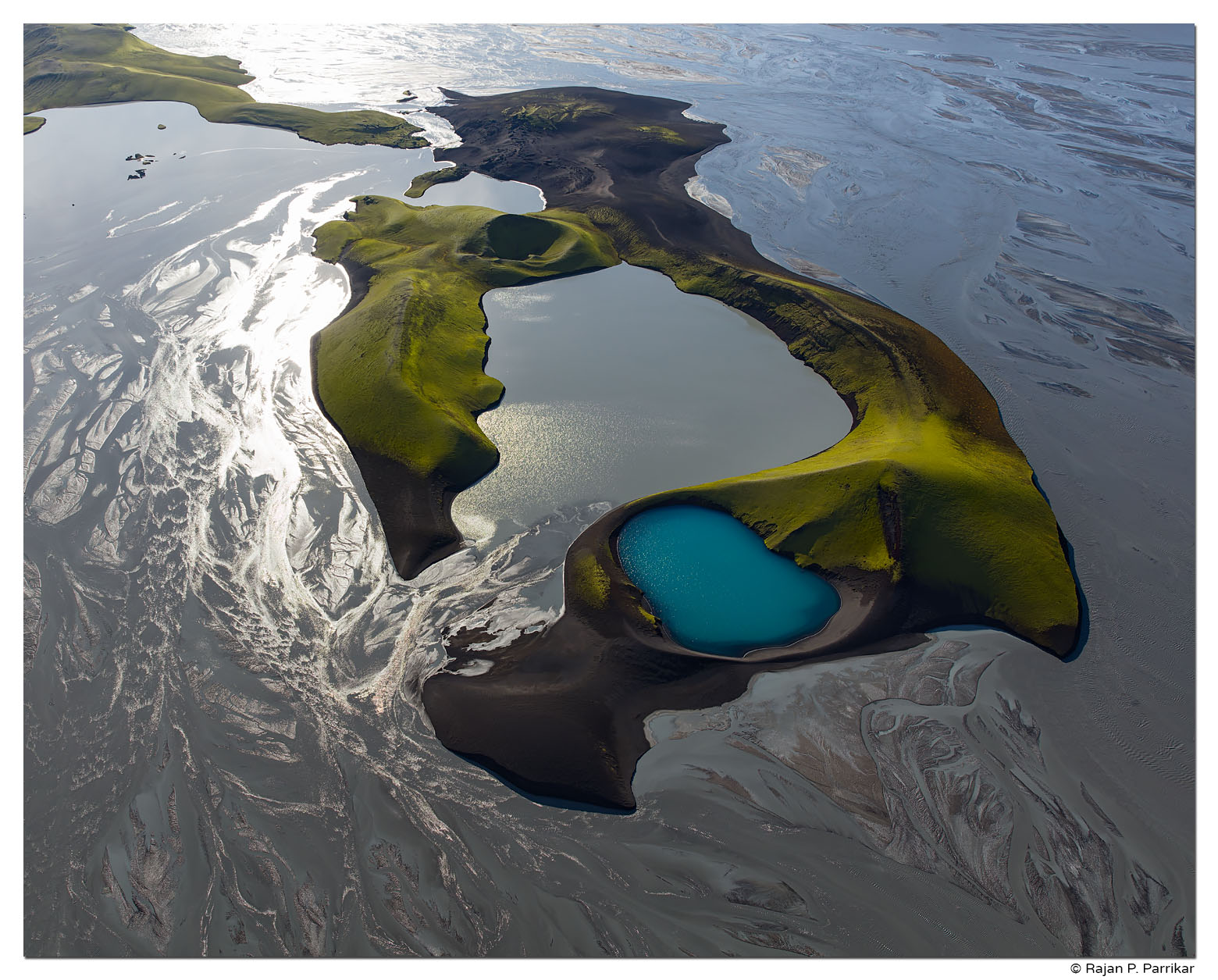 Skaftȧ river, Green pond, Highlands, Iceland