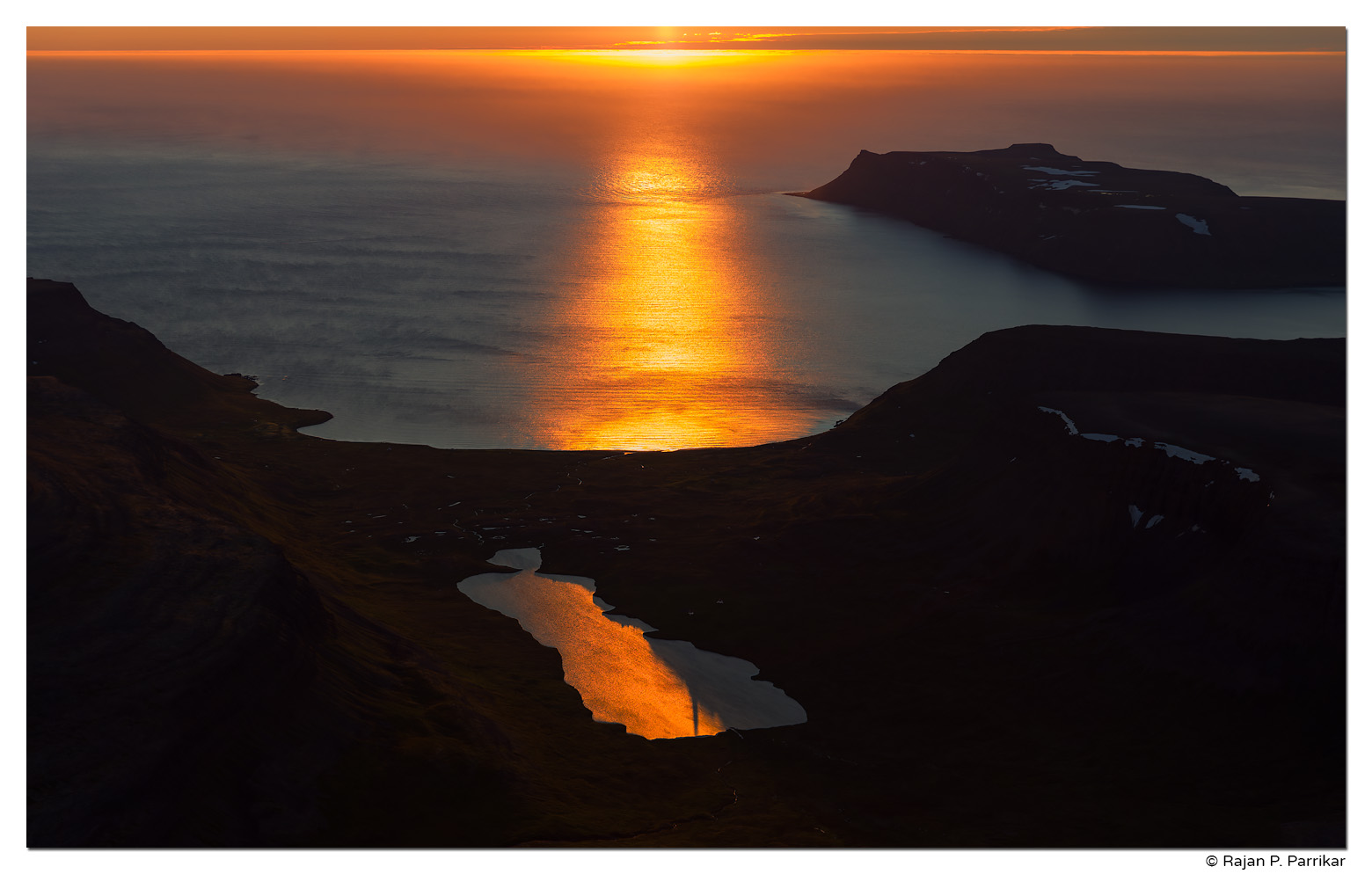 Staðarvatn, Aðalvík, Midnight Sun, Hornstrandir, Iceland