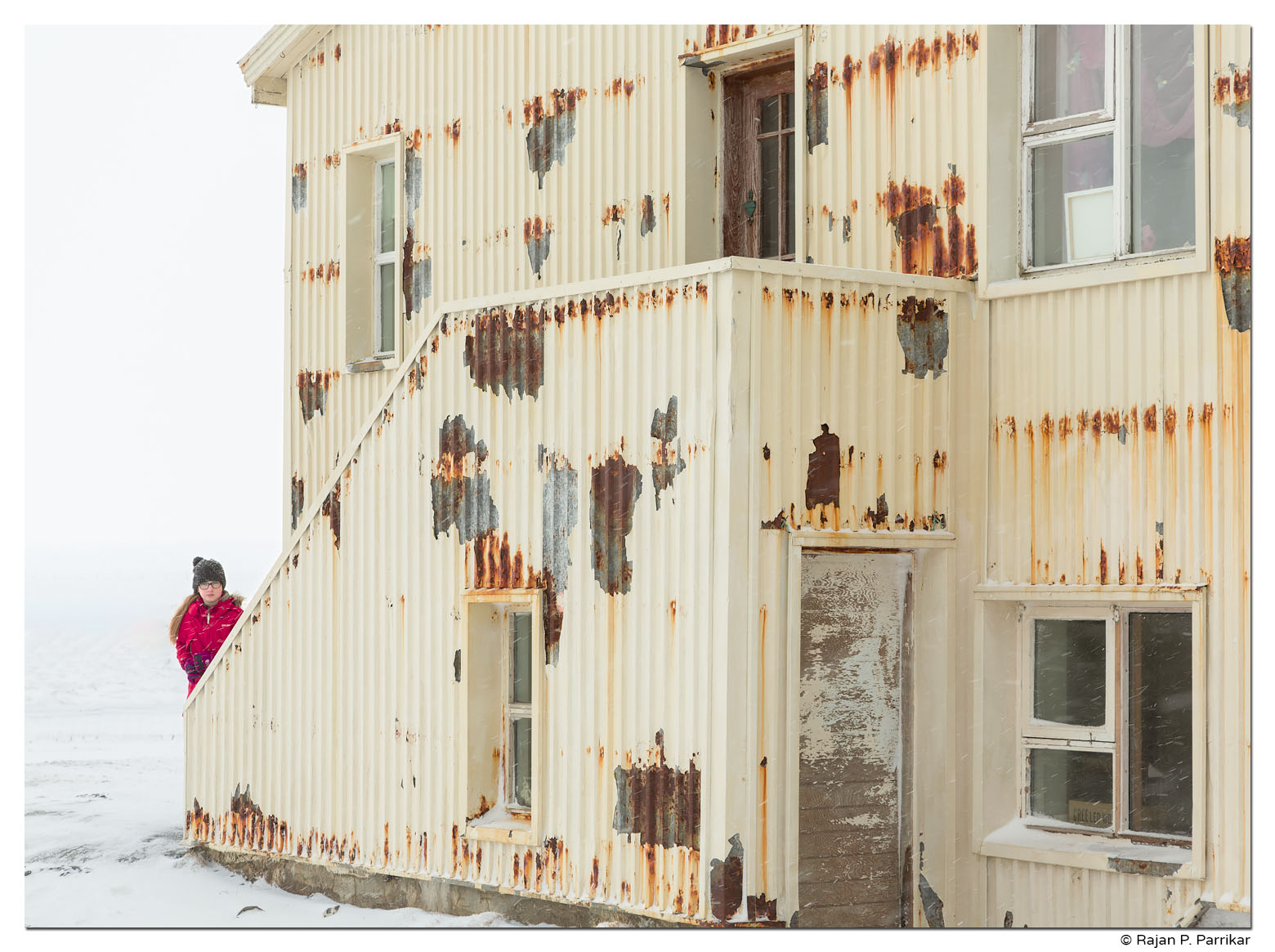 Girl & House in Trékyllisvík, Strandir, Iceland